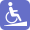 アイコン：車椅子対応の出入口