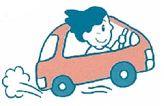 イラスト：車が走る様子