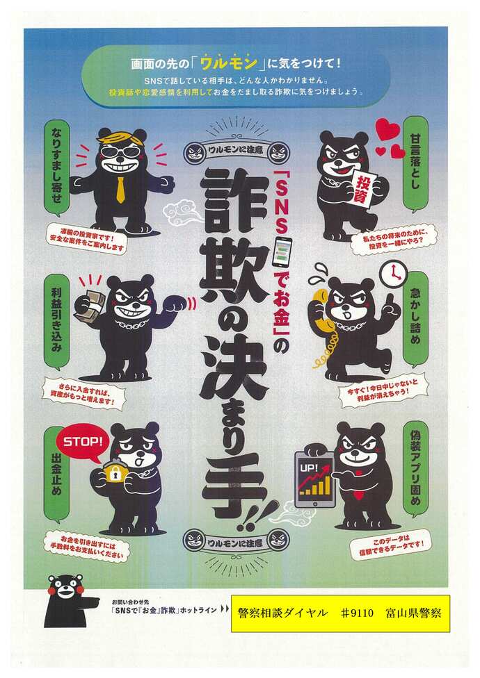 SNSでお金の詐欺の決まり手！！