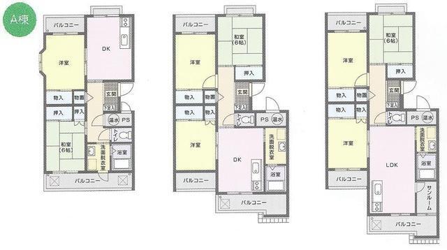 イラスト：石動住宅A棟間取り図