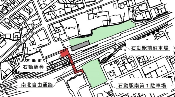 地図：市営駐車場