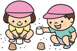 イラスト:笑顔の先生と生徒たち