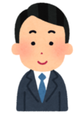 イラスト：認定申請に対応する男性