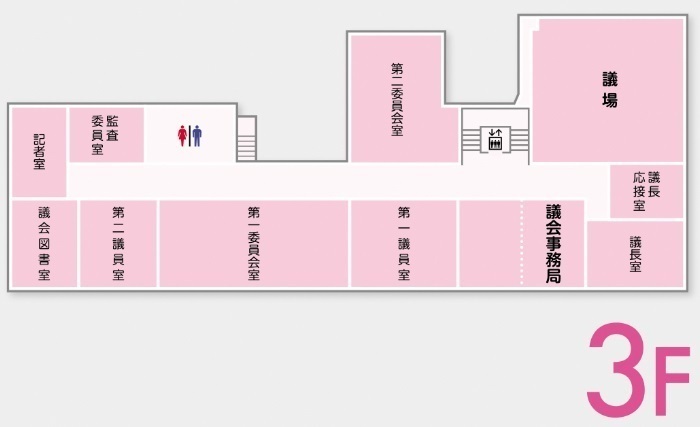 案内図:庁舎3階