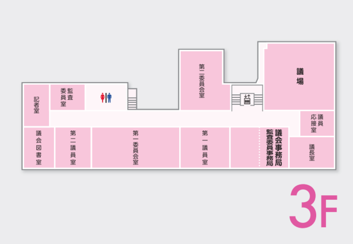 庁舎3階案内図