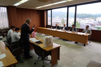 写真：行政視察受け入れ（令和元年7月18日）の様子