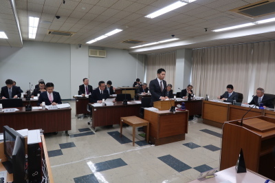 写真：予算特別委員会（平成31年3月13日　3月定例会中）の様子