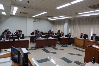 写真：全員協議会（平成31年3月5日　3月定例会中）の様子