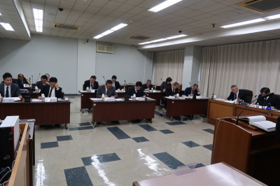 写真：全員協議会（議案説明会）（平成31年2月28日）の様子