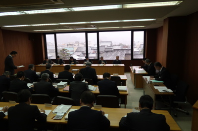 写真：総務産業建設常任委員会（平成31年1月29日　閉会中）の様子