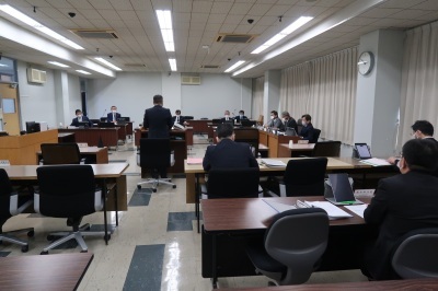 写真：議会事務事業評価の様子