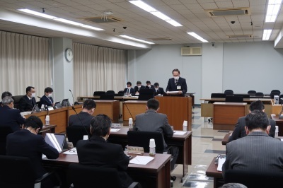 写真：全員協議会（議案説明会）の様子