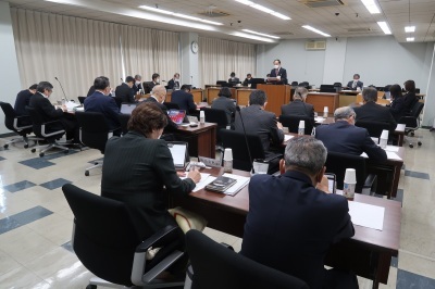 写真：全員協議会（議案説明会）の様子