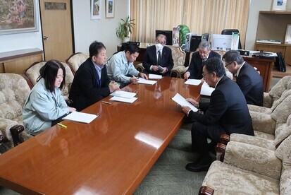 令和6年1月9日議会災害対策会議の様子