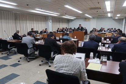 令和6年9月6日全員協議会の様子