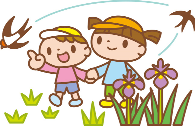 イラスト:燕と子ども