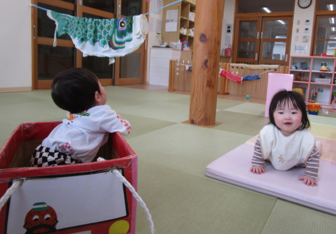 写真:こいのぼり大きいね