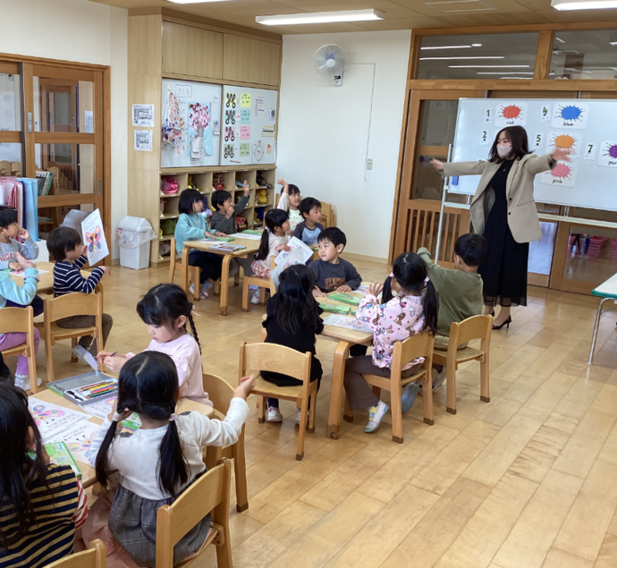 写真:色塗りをしたよ
