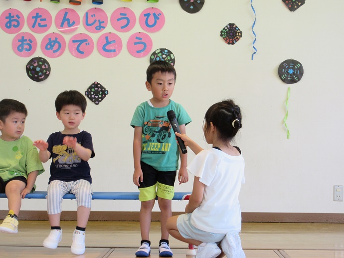 誕生会写真