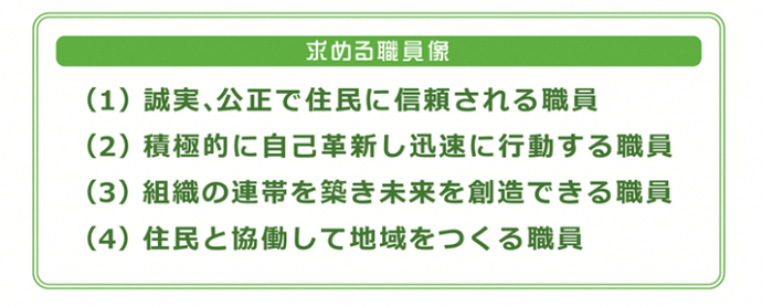 イラスト：求める職員像