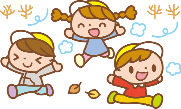 寒くても元気に戸外で遊ぶ子どもたち