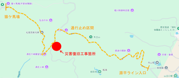 源平線通行止め
